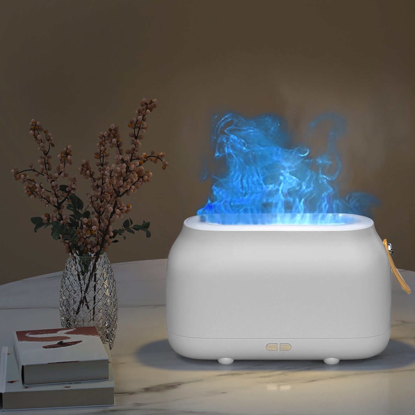 SDJMa Flame Air Aroma Diffuser Humidifier,Auto Off Essential Oil