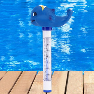 SDJMa Floating Pool Thermometer, Large Size Easy Read for Water Temperature  with String for Outdoor and Indoor Swimming Pools and Spas (Yellow Fish)
