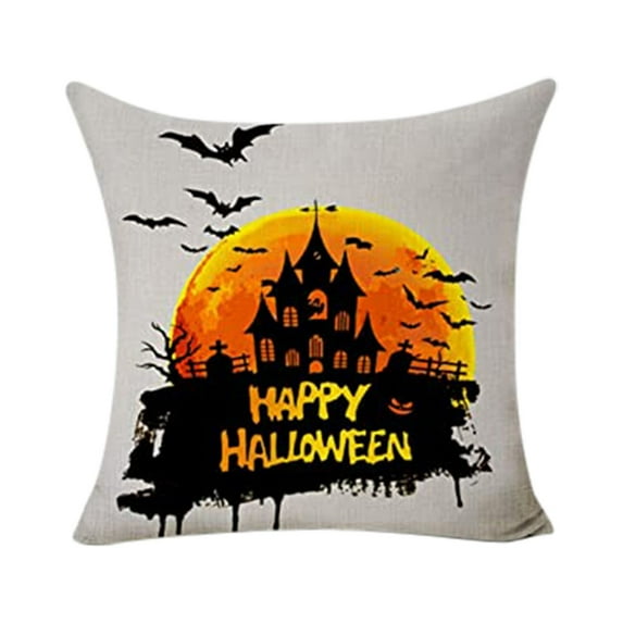 SDJMa Halloween Decor Pillow Covers 18x18 Halloween Decorations Farmhouse Outdoor Fall Pillows Decorative Throw Cushion Case for Home Couch