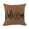 thumbnail image 1 of Clearance! EQWLJWE Halloween Decorations Throw Pillow Cover 18x18 Inches Halloween Decor Clearance Farmhouse Pumpkin Bat Brown Cushion Cover for Sofa Couch Living Indoor Room Bedroom Outdoor, 1 of 4