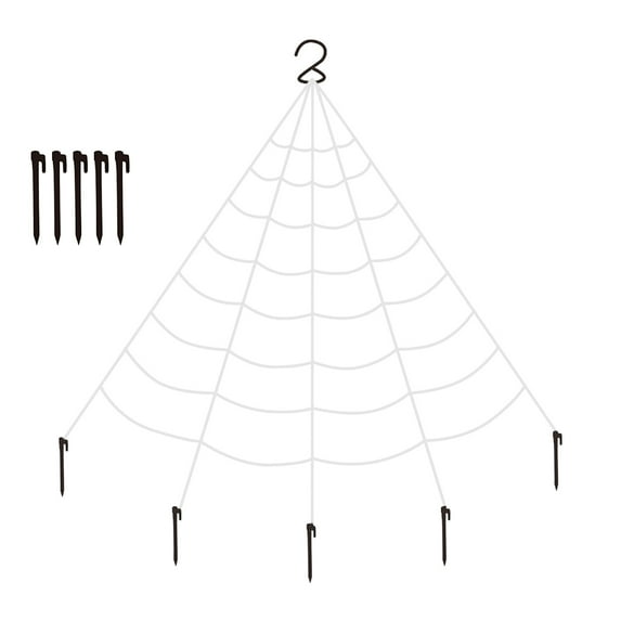 Clearance! SDJMa Halloween Giant Spider Web Set, Stretchy Spider Web Set, Halloween Spider Decorations, Creepy Triangle Spider Net for Outdoor Indoor Patio Lawn Home Decor Haunted House