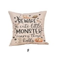 thumbnail image 1 of Clearance! EQWLJWE Halloween Pillow Covers 18x18 inch Pumpkin Ghost Saying Throw Pillow Covers for Fall Halloween Decorations Halloween Party Pillows Decorative Pillow Covers for Couch Sofa, 1 of 5