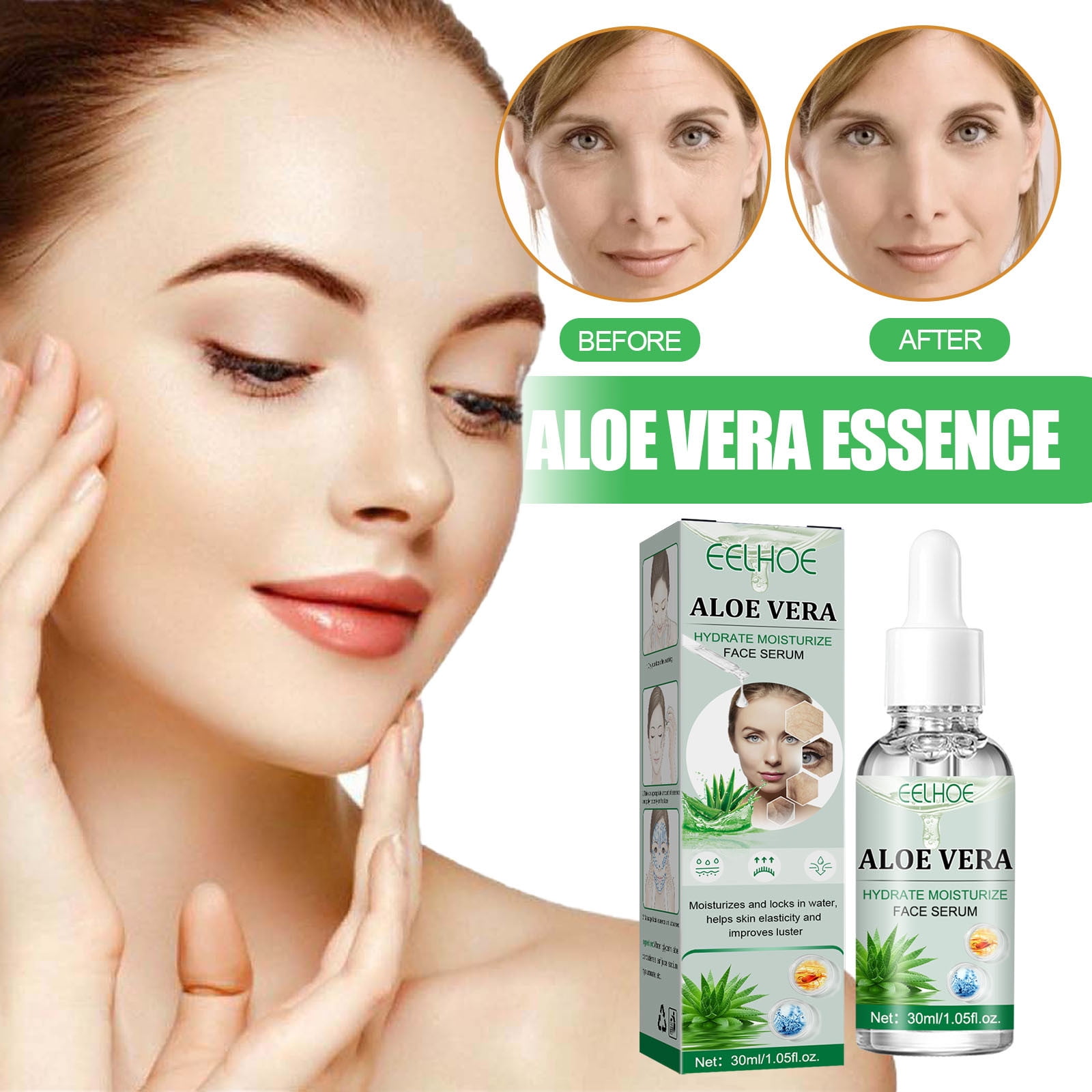 Clearance! EQWLJWE Moisturizing Aloe Vera Essence Firming Skin Face