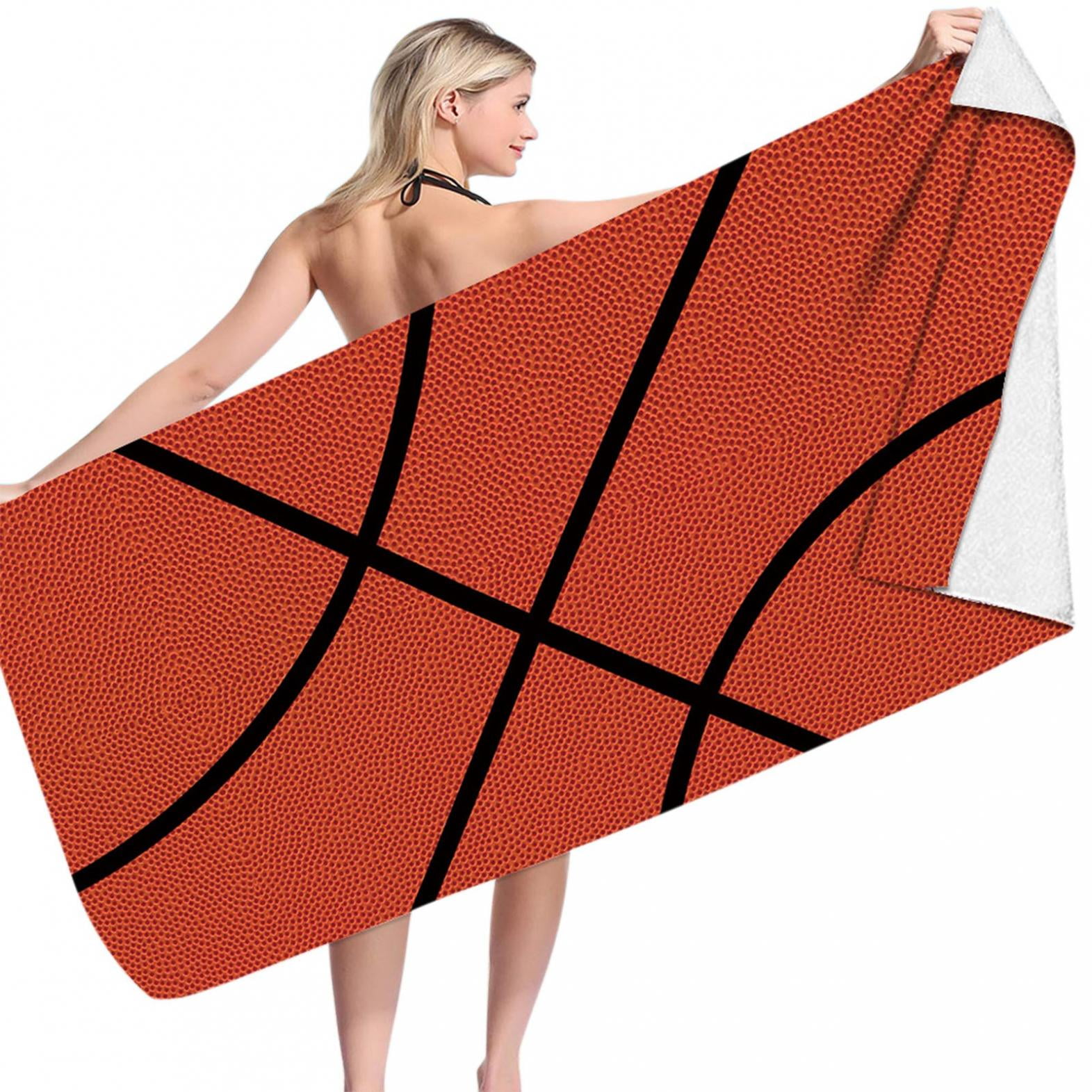 Clearance! EQWLJWE Personalized Custom Soccer Beach Towel with Name for Boys Girls Men Women