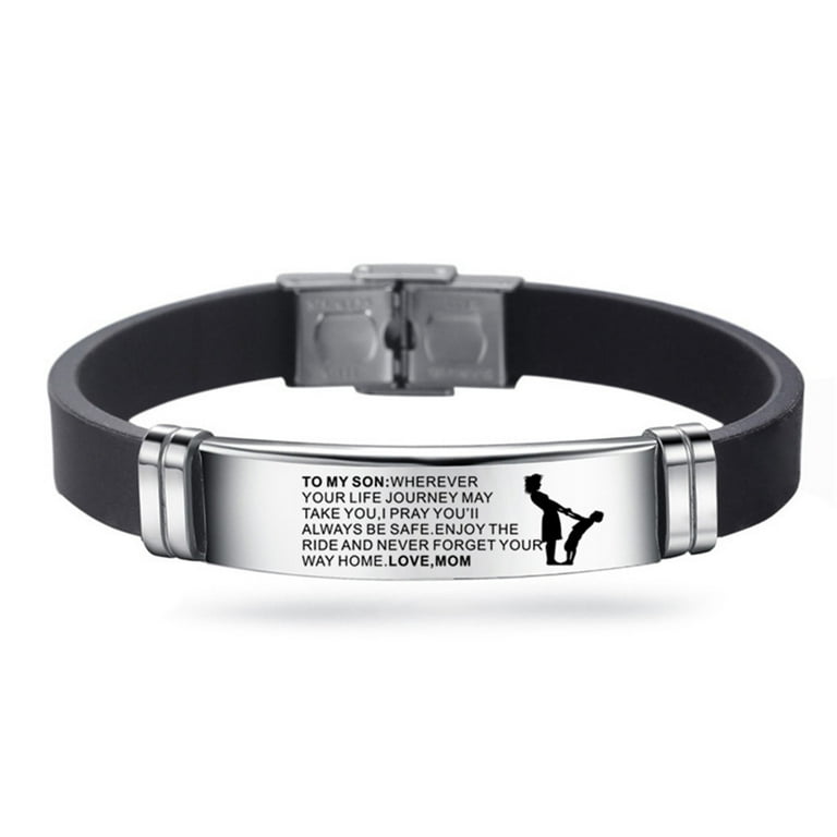 SDJMa Personalized Men Bracelet To My Son Bracelet from Mom and
