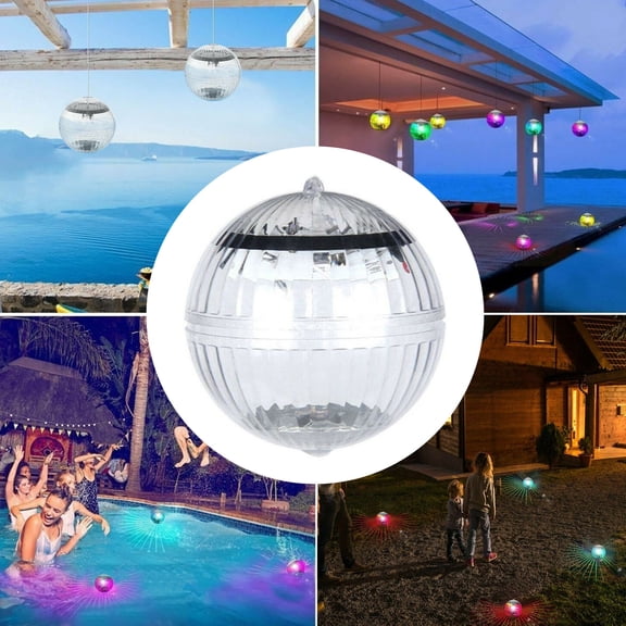 SDJMa Solar Floating Pool Lights Upgraded Waterproof Pond Light with Multi Color Changing LED Globe Night Light for Gargen Swimming Pool Tub Party Home Decor