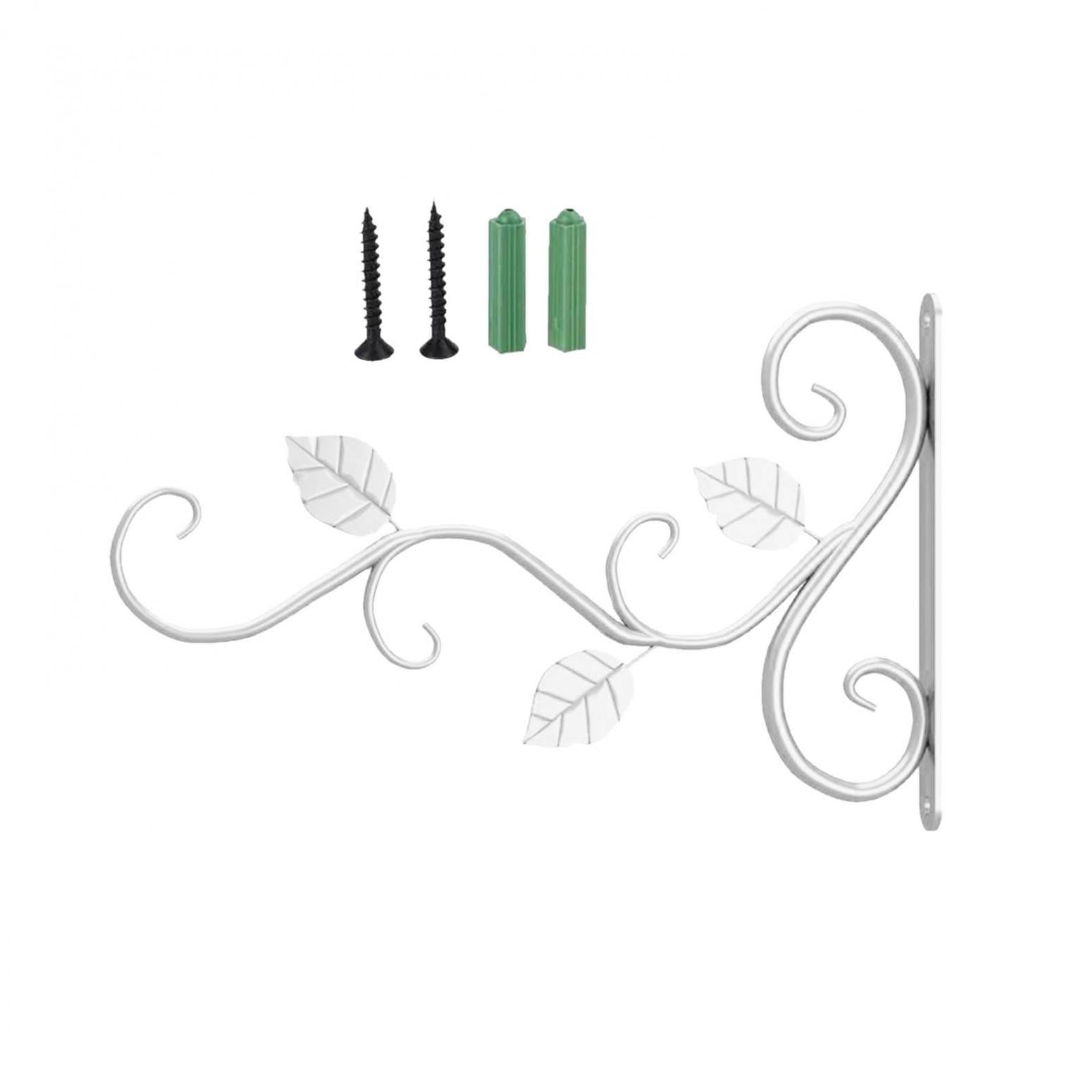 Clearance! EQWLJWE Wrought Iron Plant Hanger Wall Bracket Rustic Hook