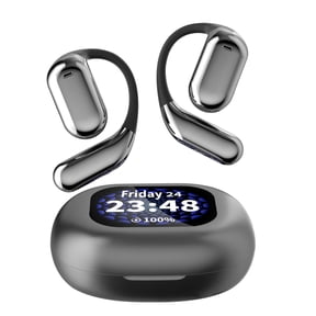 Clearance Over The Ear Earbuds, XP2 Earbuds, True Wireless Open Ear Bluetooth Earphones, Listen Touchs Screen Control, Led Display, Suitable for Sports, Leisure and Music