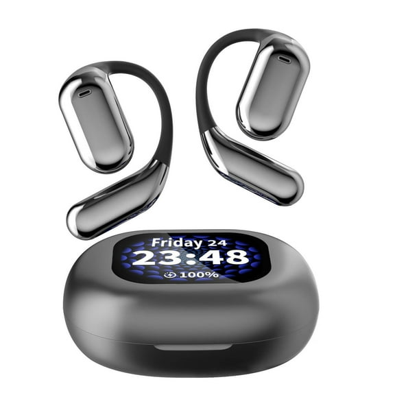 Clearance Over The Ear Earbuds, XP2 Earbuds, True Wireless Open Ear Bluetooth Earphones, Listen Touchs Screen Control, Led Display, Suitable for Sports, Leisure and Music