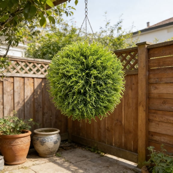 Clearance! Easter Artificial 10" Mint Green Topiary Ball, Artificial Shrub Bushes, Evergreen Cyprus Ball, Fake Tree for Porch, Artificial Plants for Indoor Outdoor Planter UV Resistant, Easter Gift