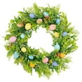 thumbnail image 1 of Clearance! Easter Wreath Artificial Easter Egg Wreath for Front Door Spring Colorful Wildflowers Door Wreath with Pastel Eggs Berries and Mixed Twigs for Indoors Home Wall Easter Decorations 45cm*45cm, 1 of 9
