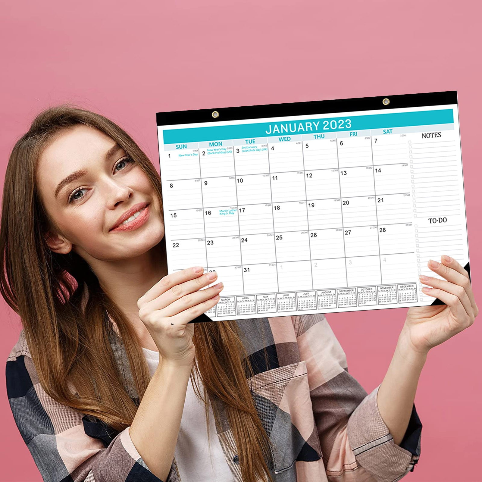 Clearance Eattic Calendar From January 2023 To 2024 Ju Ne English Desk