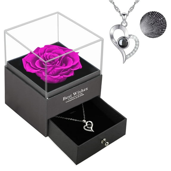 Clearance! Eeatig Storage Everlasting Flower Gift Box Rose Preservation Flower Box Valentine's Day Mother's Day Handmade Rose Box Jewelry Box Household Essentials C