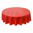 thumbnail image 1 of Clearance! Eeatig Tablecloth Decoruhome Heavy Duty Vinyl Tablecloth Round Table Cloth Wipeable Floral Dining Table Cover Brown Household Essentials S, 1 of 5