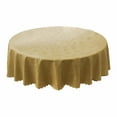 thumbnail image 1 of Clearance! Eeatig Tablecloth Decoruhome Heavy Duty Vinyl Tablecloth Round Table Cloth Wipeable Floral Dining Table Cover Brown Household Essentials T, 1 of 5