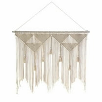 Clearance! Eeatig Tapestries Theme Large Macrame Wall Hanging Handmade Woven Boho Macrame Tapestry Wall Decor Art for Bedroom Living Room Art Studio Household Essentials Beige