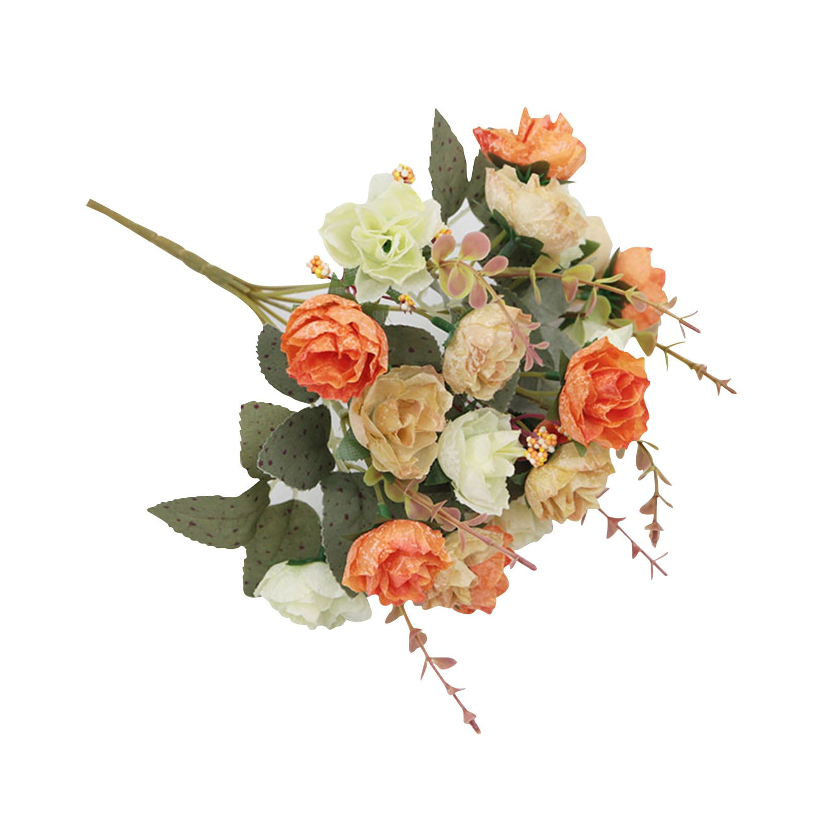 Clearance! Eewia Artificial Flowers 7 Branch 21 Head Artificial Silk