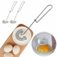 thumbnail image 1 of Clearance Egg Beater under $5 10 Inch Stainless Egg Mixer Baking Tool Stainless Spring Egg Beater Kitchen Whisk Milk Frother For Cooking 2pcs, 1 of 9