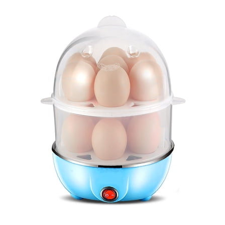 Clearance Egg Steamer under $10,Eggs Cooker Double Breakfast Machine Stainless Steel Multi Function Steamer