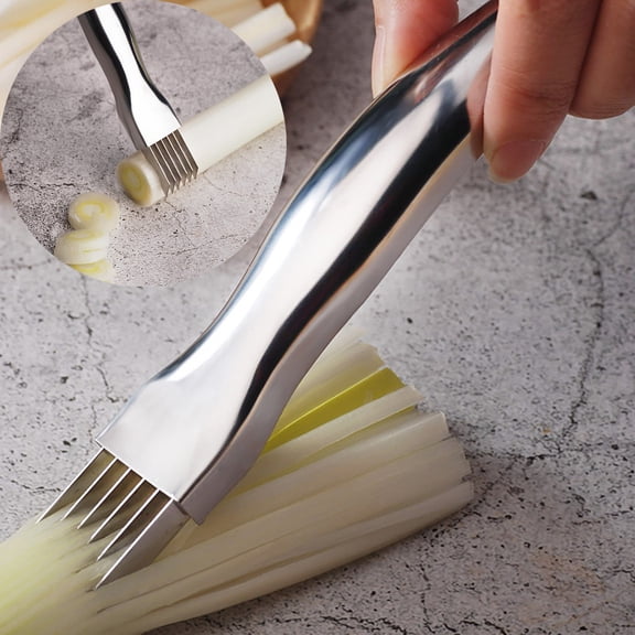 Clearance!Egooesam Kitchen Knife Set,Cutlery Onion Chopped Kitchen Vegetable Scallion Slice Tool Steel Green Stainless Kitchen,Dining & Bar,Clearance Sale