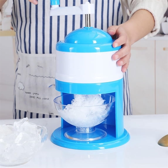 Clearance!Egooesam Manual Crushed Ice Maker Machine, Countertop Ice Shaver Snow Cone Machine Protable Small Slushie Machine with Free Ice Cube Trays for Slushie Shaved Ice Maker Household