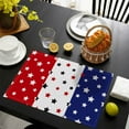 thumbnail image 1 of Clearance!Egooesam Placemats,Independence Day Fabric Placemats Heat Insulation Table Mats Festive Western Style Dinner Napkins Tablecloth,Table Mats Set Of 6,Clearance Sale, 1 of 4