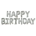 thumbnail image 1 of Clearance! Eguiwyn A Balloon Self Inflating Happy Birthday Balloons Banner Bunting 16 Inch Letters Foil I, 1 of 1