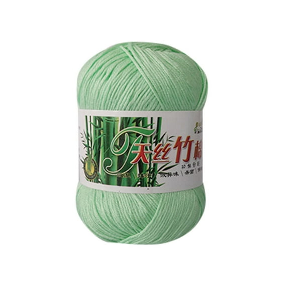 Clearance! Eguiwyn Warm Crochet New Bamboo Cotton Warm Soft Natural Knitting Crochet Knitwear Wool Yarn 50G K K