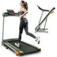 thumbnail image 1 of SWERTOY Electric Treadmill with LCD for Home Foldable 12KM/H, Bluetooth Music Cup, Holder Heart Rate Sensor, Cardio Exercise Machine, Walking Running Machine for Exercise Fitness, Black, 1 of 5