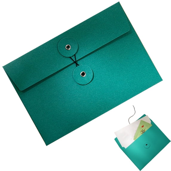 Clearance Envelopes With Thread Seals Thick A5 Size Cowhide Foldersreusable Transparent Envelopes And Organizers