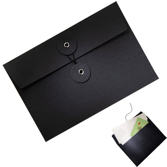 Clearance Envelopes With Thread Seals Thick A5 Size Cowhide Foldersreusable Transparent Envelopes And Organizers