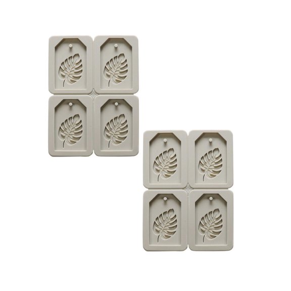 Clearance Epoxy silicone mold under $7,4 Even Leaves Tortoise Back Leaf Aroma Wax Tablet Mould Diffuser Stone Mould 2PC