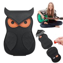 Clearance Equipment package under $5,Owl Pick Holder Case Guitar Plectrum Bag 18 Picks Storage Box Guitar Pick Storage Guitar Accessories Picks Holders Portable Leather Storage Gifts For Acoust