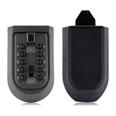Clearance Equipment package under $9,Indoor & Outdoor Key Lock Box Wall Mounted Button Combination Key Storage Lock Box With Black Rubber Cover & Wall Fixings For 5 To 7 Keys 1PC