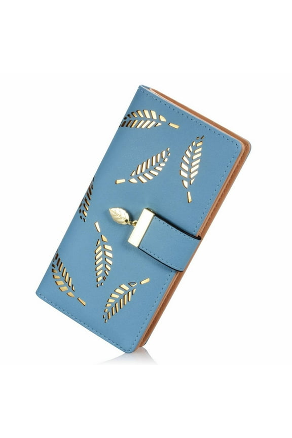 Clearance Equipment package under $6,Women's Long Bifold Wallet Leather Card Holder Purse Zipper Buckle Elegant Clutch Wallet Handbag For Women 1PC