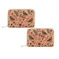 thumbnail image 1 of Clearance Equipment package under $7,Ladies Short Wallet Retro Literary Personality Card Printing Design Wood Grain Large Capacity Purse 2PC, 1 of 4