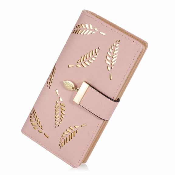 Clearance Equipment package under $7,Women's Long Bifold Wallet Leather Card Holder Purse Zipper Buckle Elegant Clutch Wallet Handbag For Women 1PC