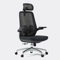 thumbnail image 1 of Clearance! Ergonomic Office Chair - High Back Desk Chair with Adjustable Lumbar Support, Headrest & 3D Metal Armrest - 130° Rocking Mesh Computer Chair, 1 of 1