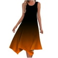 thumbnail image 1 of Erwazi Summer Casual Swing Dresses for Women Sleeveless Sundress Irregular Hem Maxi Tank Dresses Beach Dress with Pockets, 1 of 6