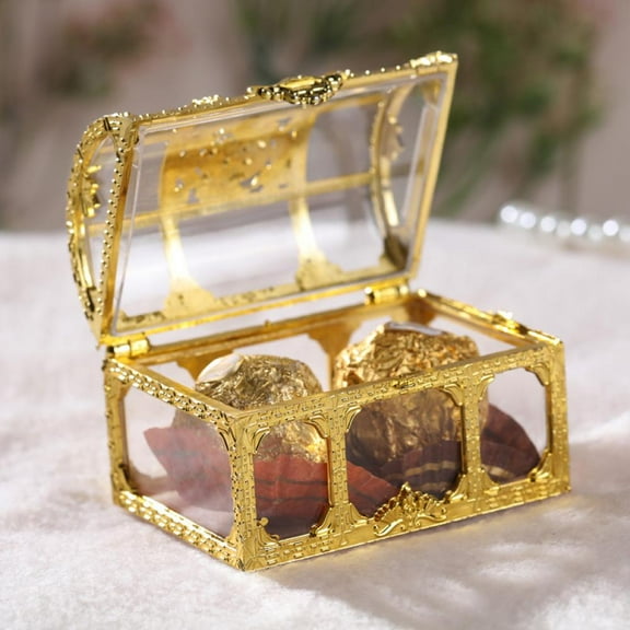 Clearance!!European Candy Hollowed-Out Candy Box Creative New Golden Treasure Box Gift Box Candy Box