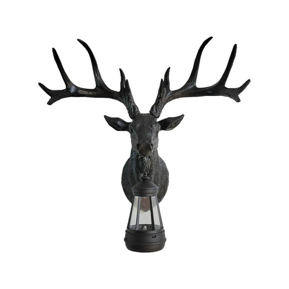Clearance Event Deer Head Decorative Wall Light Outdoor Patio Light Home Living Room Background Wall Resin Crafts 2024 Animal Head Artwork Decorated for Home Gallery Studio Christmas
