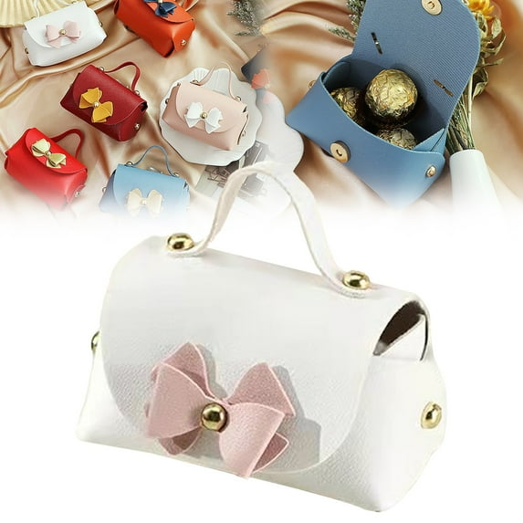 Clearance Event & Party under $1,Wedding Candy Box Empty Box European Candy Packaging Box Hand Held Leather Candy Bag Wedding Bridesmaid Gift Many Candy Packaging Boxes Are Designed Specifi
