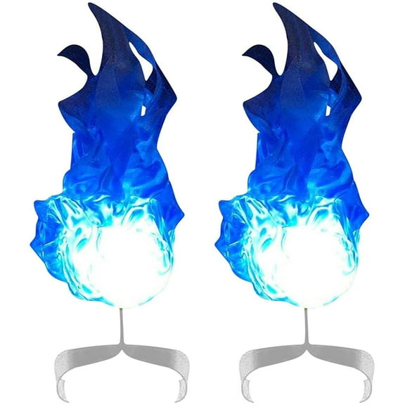 Clearance Event & Party under $10,2pcs Halloween Floating Fire Artificial FakeFire Floating Props No Flame Illuminated FloatingFireballs Halloween Party Cool Role Playing Decorations For Home