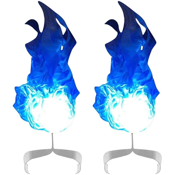 Clearance Event & Party under $10,2pcs Halloween Floating Fire Artificial FakeFire Floating Props No Flame Illuminated FloatingFireballs Halloween Party Cool Role Playing Decorations For Home