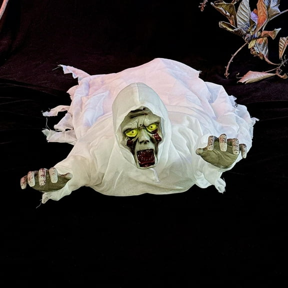 Clearance Event & Party under $50,Halloween Scary Yard Decorations Crawling Creeping Bloody Halloween Outdoor Props For Theme Park Voice Skeleton With Light Up House Layout Pa