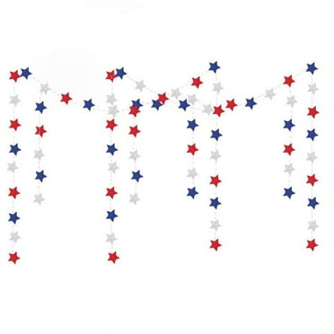 Clearance Event Party under $1 Fourth of July Decorations Hanging Shiny Decorations Patriotic Party Decor Memorial Day Hanging