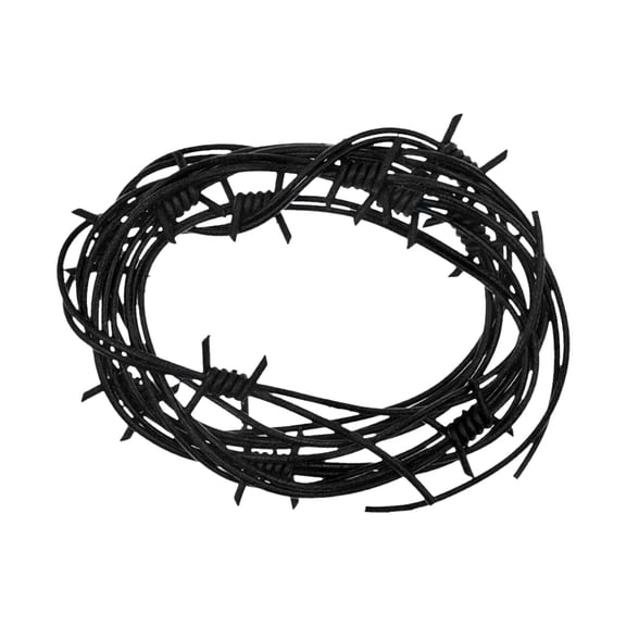 Clearance Event & Party under $1,PVC Halloween Barbed Wire Garland Realistic Fence Decoration For Indoor/Outdoor House & Prank Props (8.2FT)
