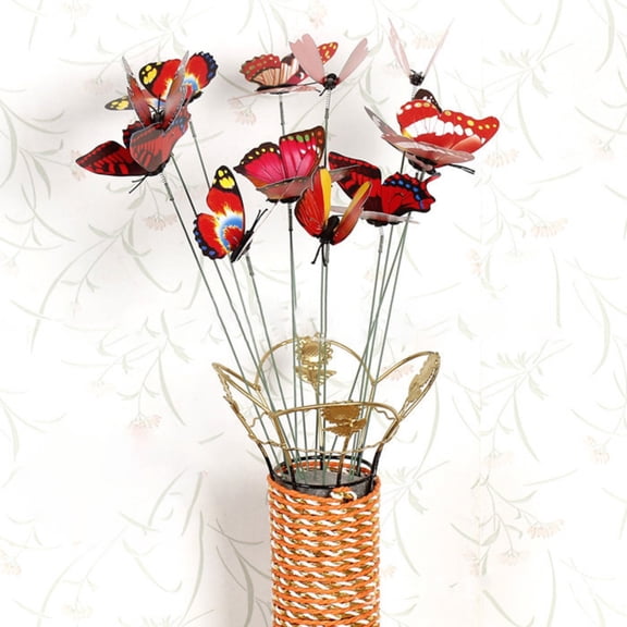 Clearance Event & Party under $1,Simulation Butterfly Stick Outdoor Garden Flower Pot Decor Ornament