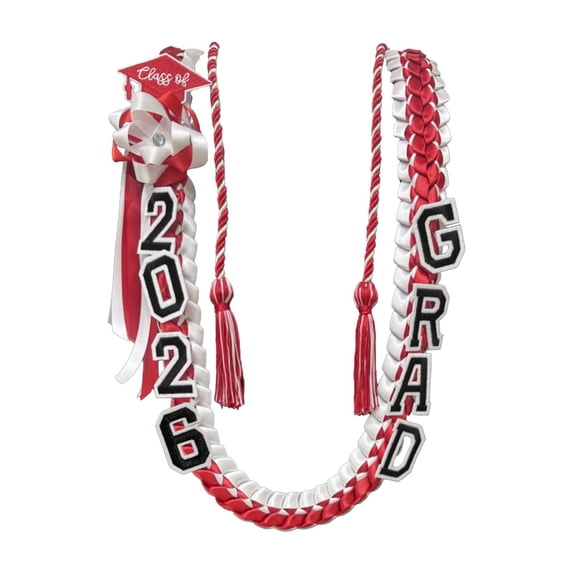 Clearance Event & Party under $10,2026 Graduation Class Of 2026 Grad Ribbon Handmade Double Necklace For Graduation
