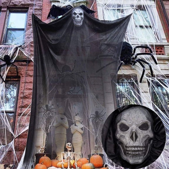 Clearance Event & Party under $10,Flying GhostHanging Animated Grim Props Halloween Decoration